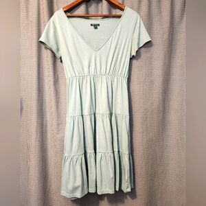 wild fable | 'Robins egg' Blue/Green Ruffle Dress | Size: Small 100% Cotton